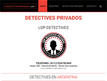 Tablet Screenshot of losdetectivesprivados.com